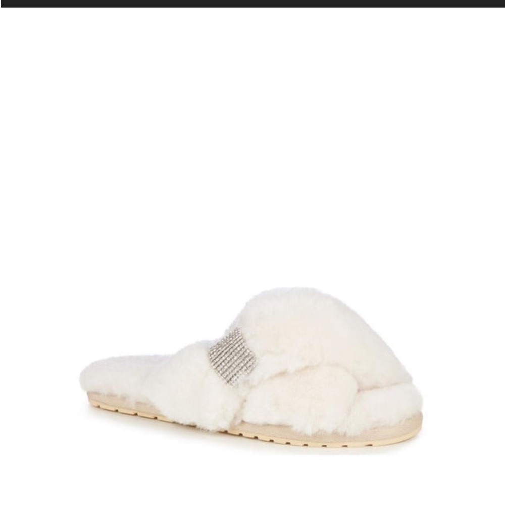 New Emu Australia Mulberry Crystal Sheepskin Women's Slippers 6